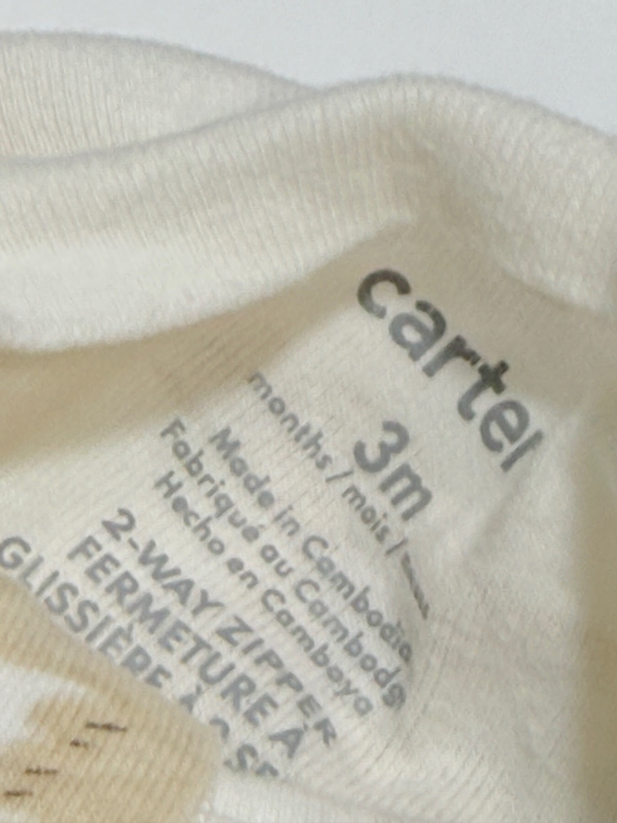 Carter's Bird Print Footed Sleeper 3m