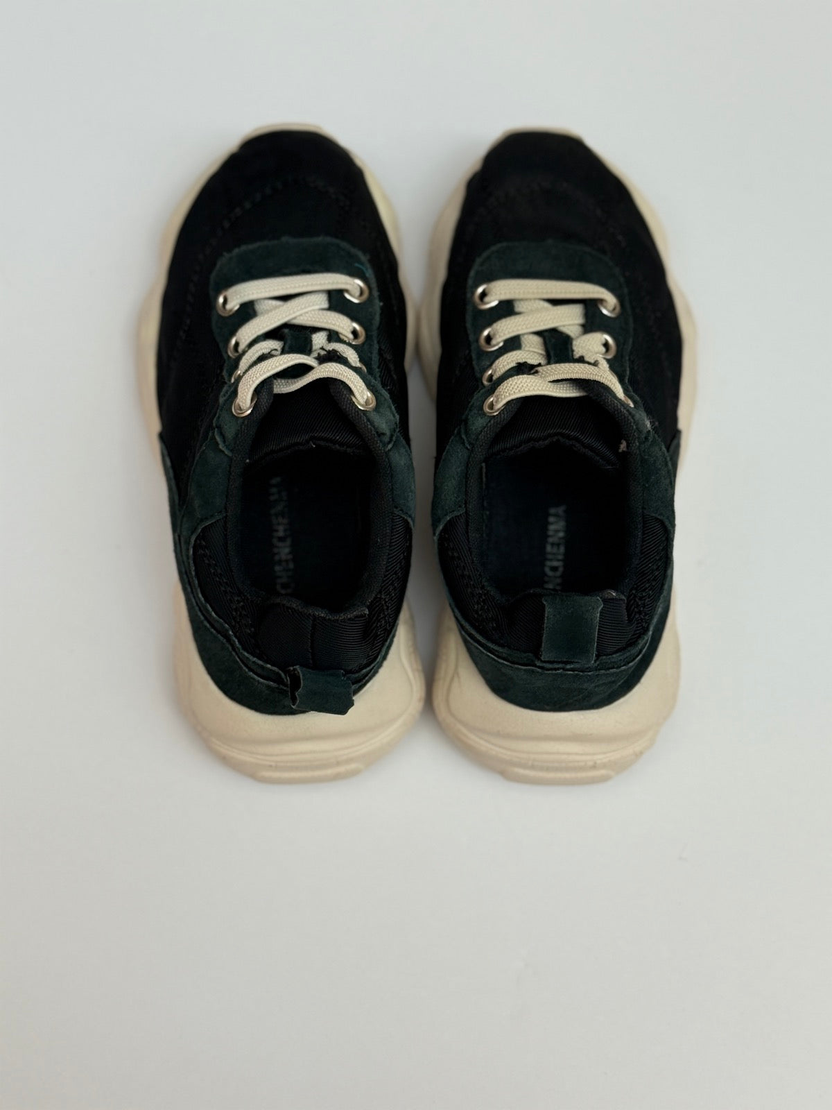 Chenchenna Black Chunky Sneaker Size US10