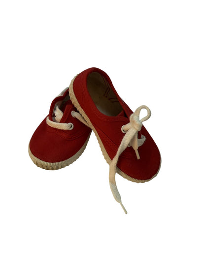 Javer Red Canvas Sneakers Size 22