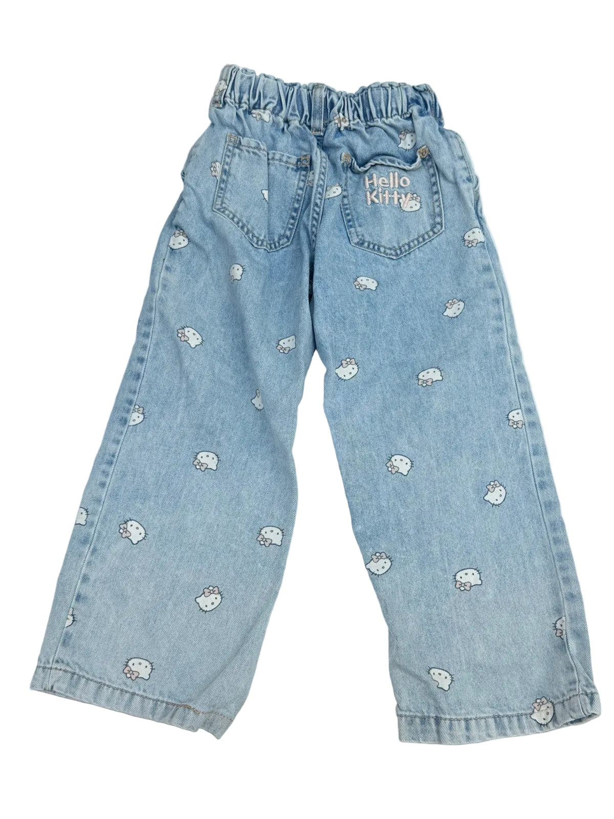 H&M Hello Kitty Wide Leg Jeans Size 4-5Y