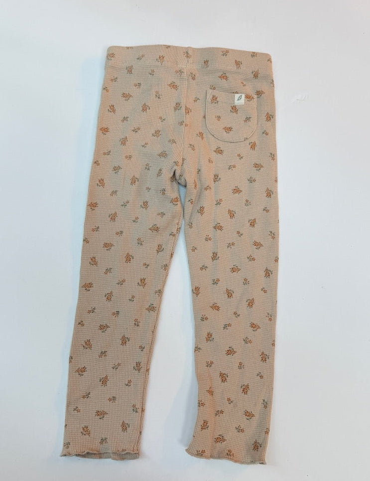Easy Peasy Floral Waffle Knit Pants 4T