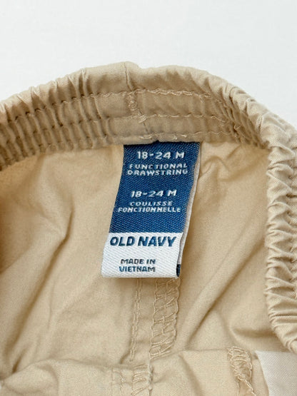 Old Navy Khaki Drawstring Shorts 18-24M