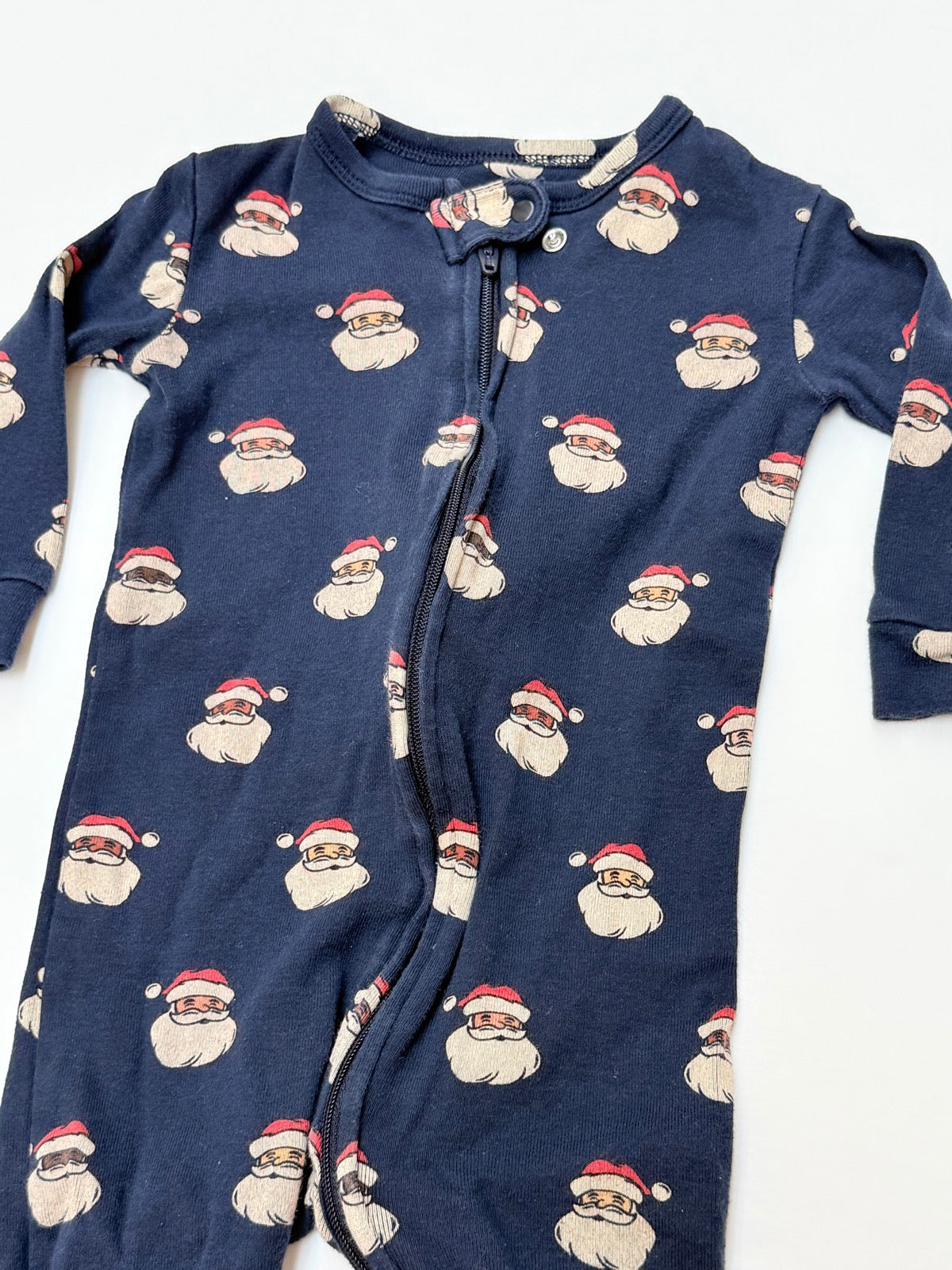 Baby Gap Santa Print Footed Sleeper 6-12M
