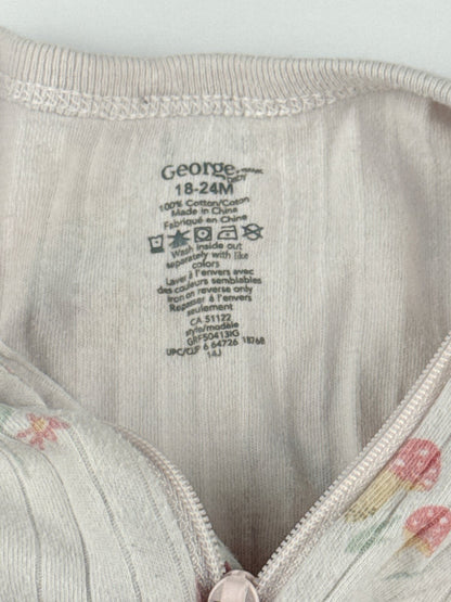 George Baby Fairy Bunny Ribbed Sleeper 18-24M