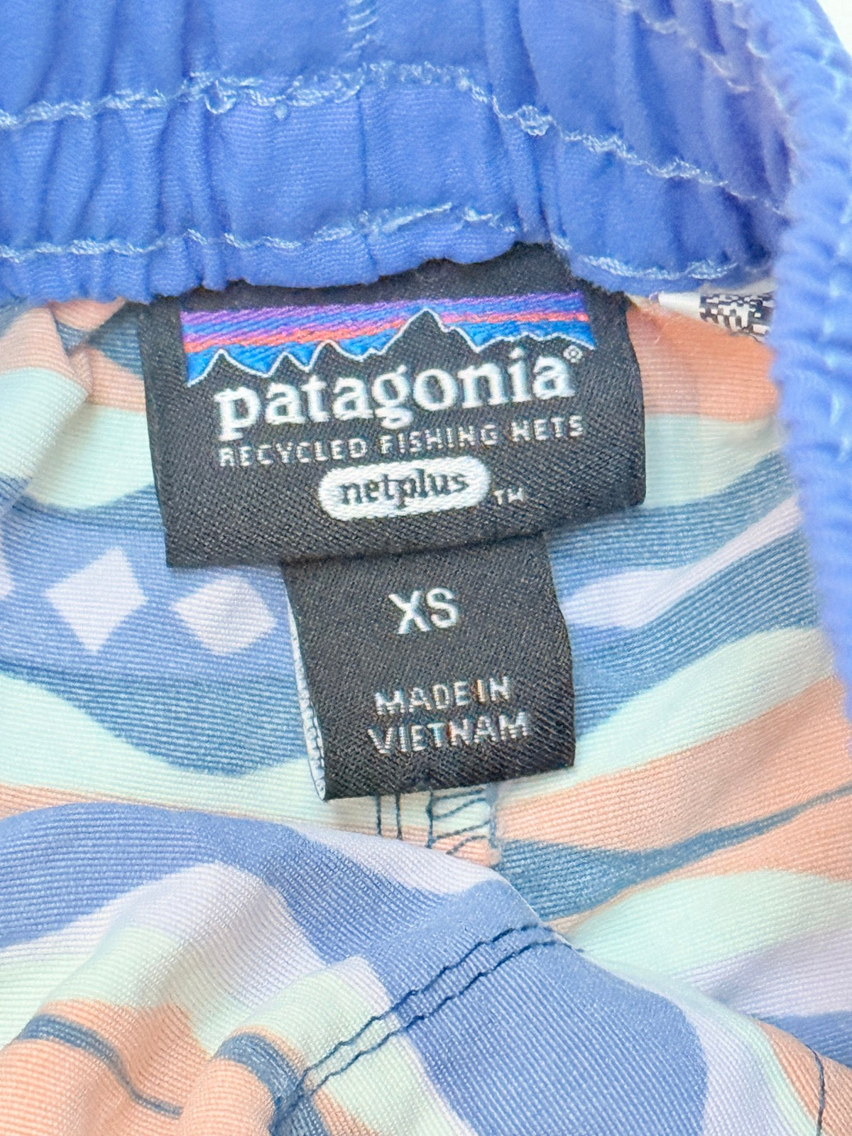 Patagonia Baggies Shorts Wave Print Kids XS 5-6Y