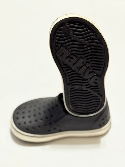 Native Miles Black Slip-On Shoes C6