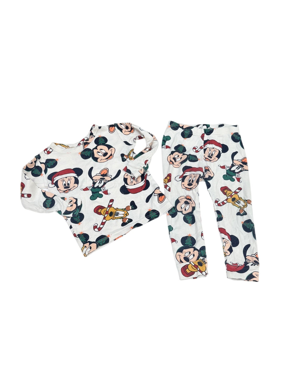 Baby Gap Disney Mickey Christmas Pajama Set 2T