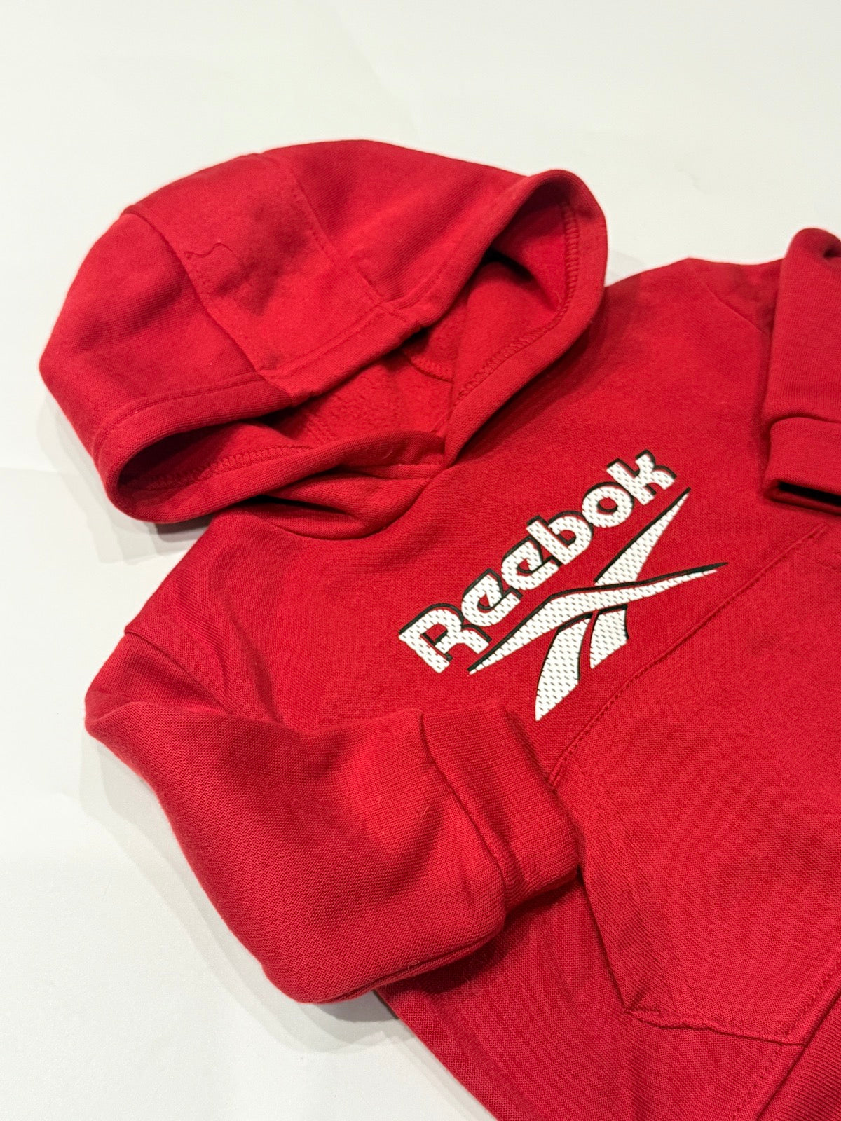 Reebok Red Logo Hoodie Sweatshirt 12M