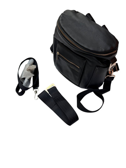 Mini - Fawn Design Black Diaper Bag Backpack