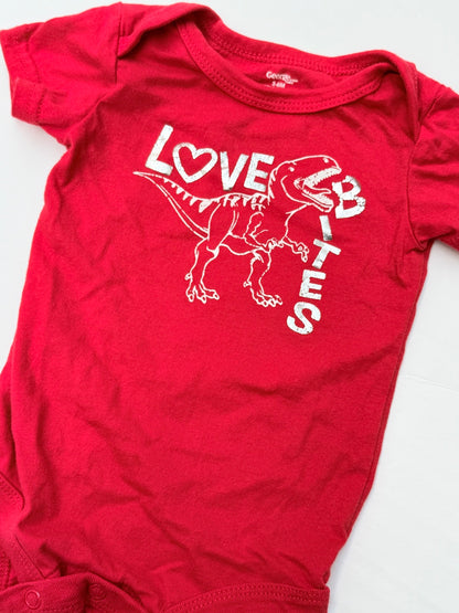 George Baby Love Bites Dino Bodysuit 3-6M