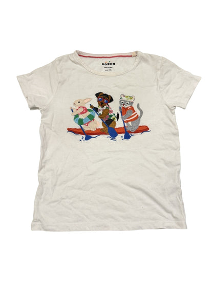 Mini Boden Paddleboard Animals T-Shirt 6-7Y