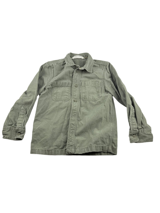 H&M Olive Green Canvas Jacket Size 5-6Y
