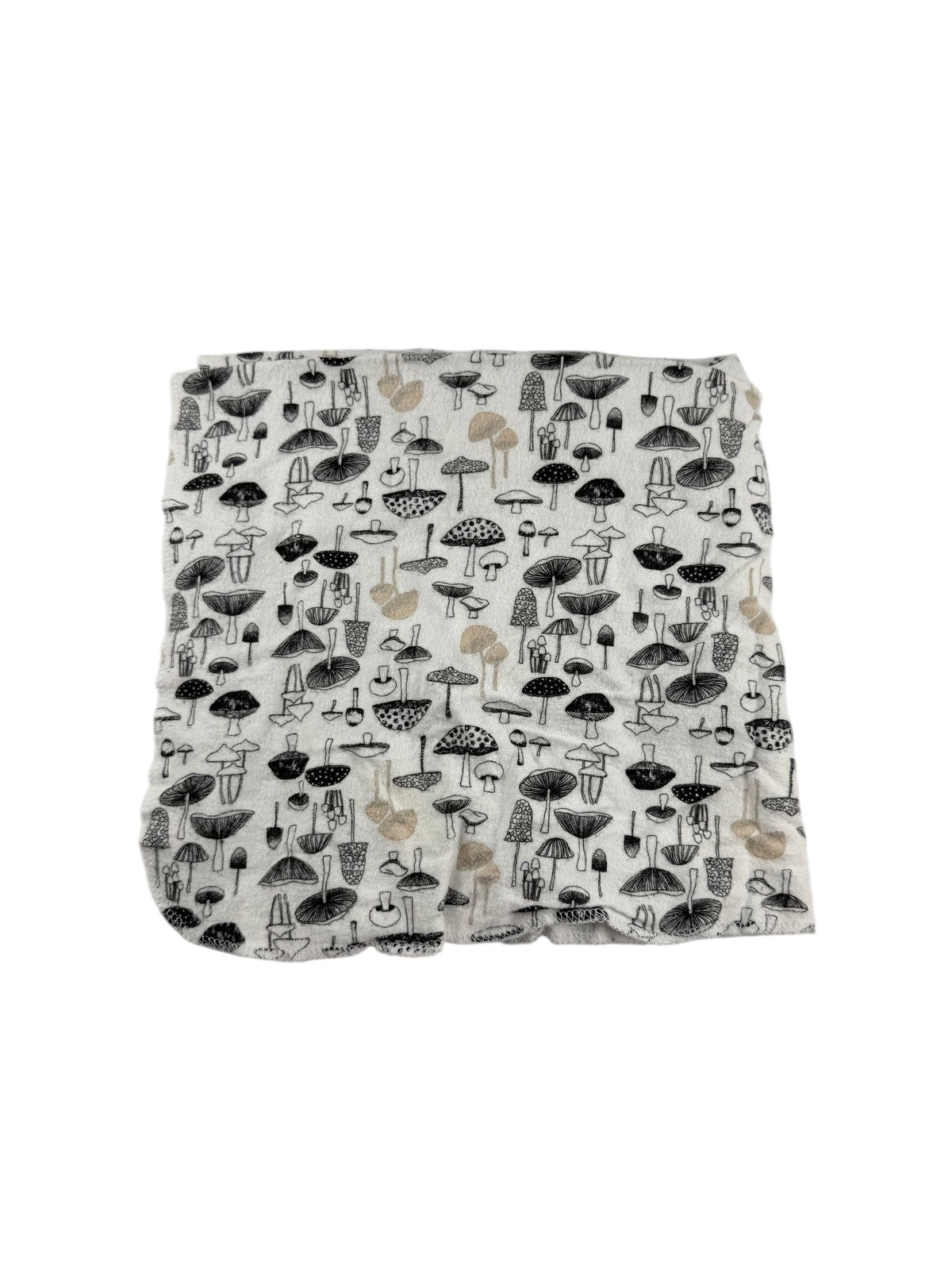 Debonair Creations Mushroom Flannel Burp Cloth