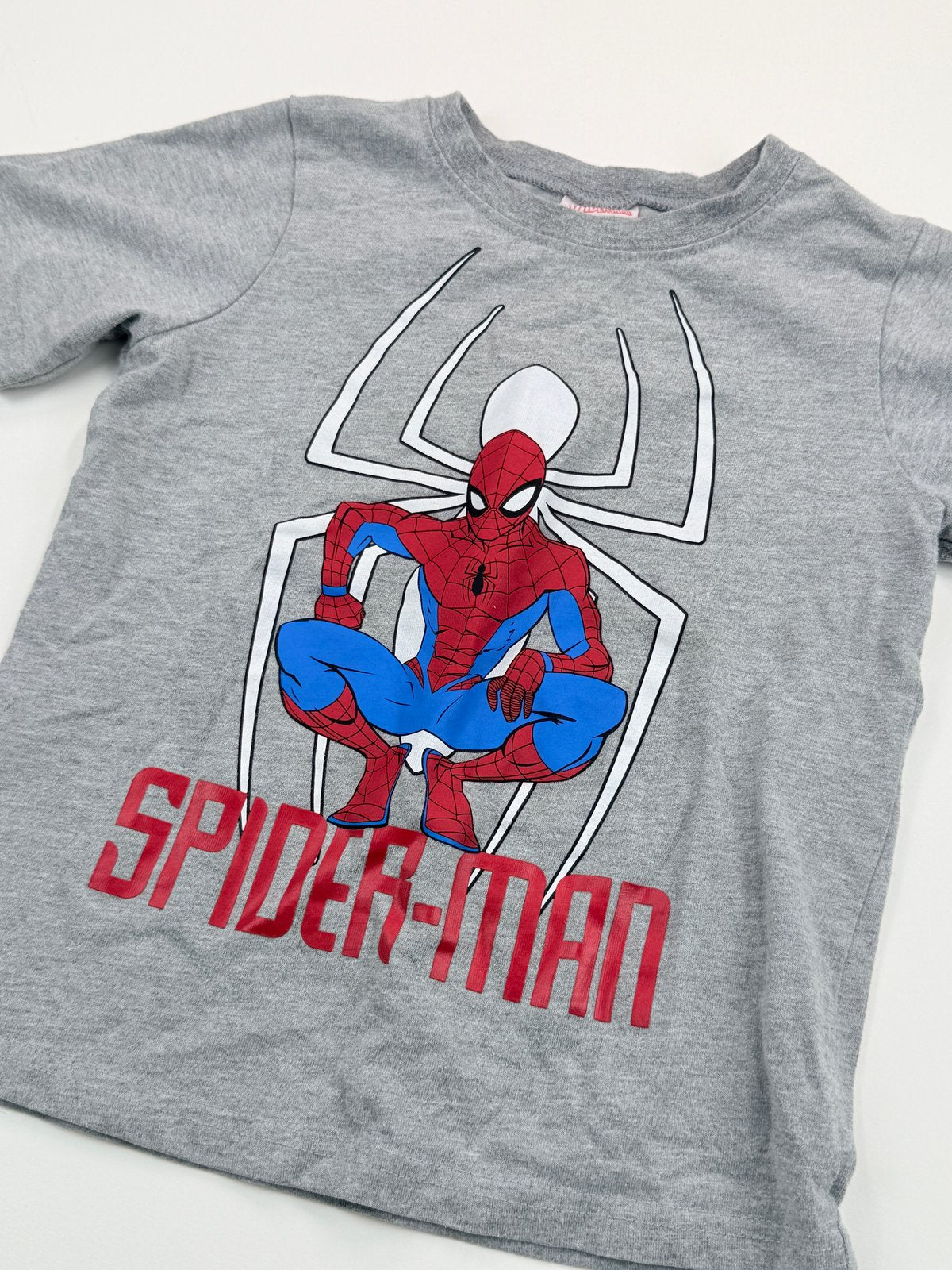 Marvel Spider-Man Gray Graphic T-Shirt Size 6