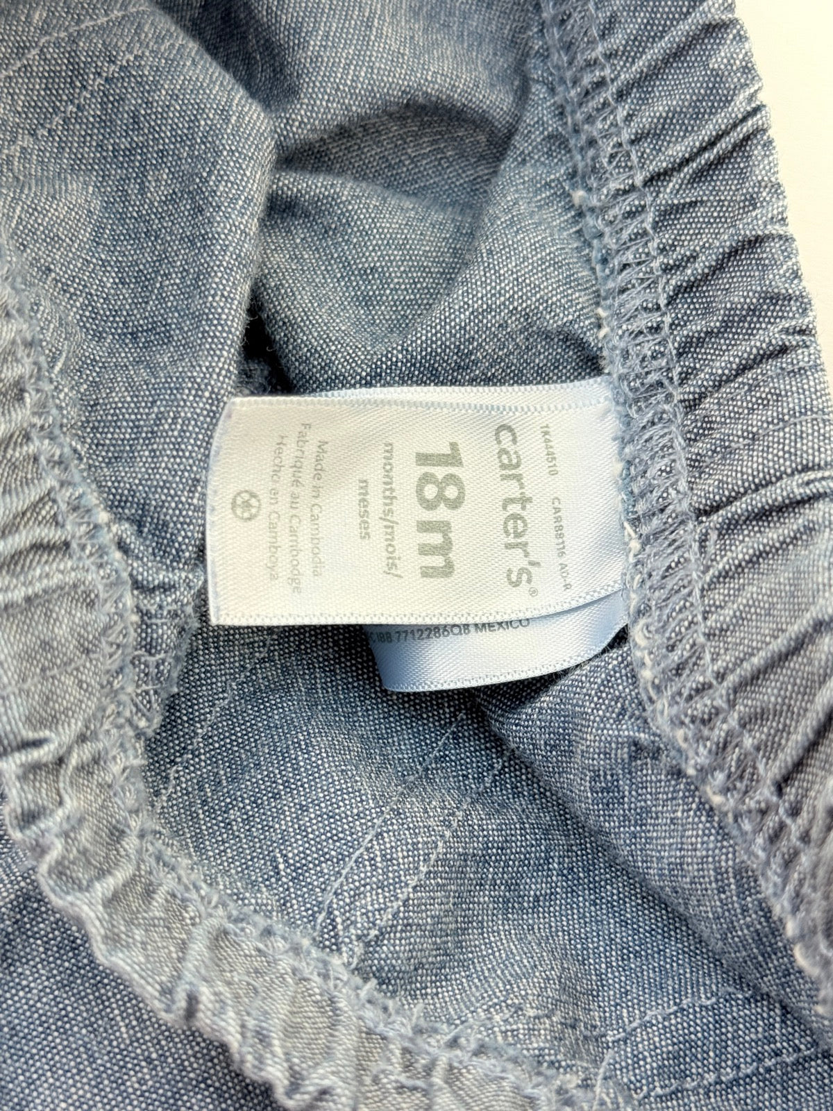 Carter's Chambray Shorts 18m