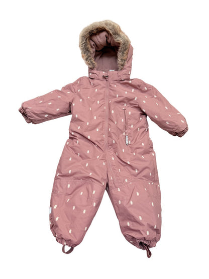 H&M Pink Snowsuit One-Piece 12-18M