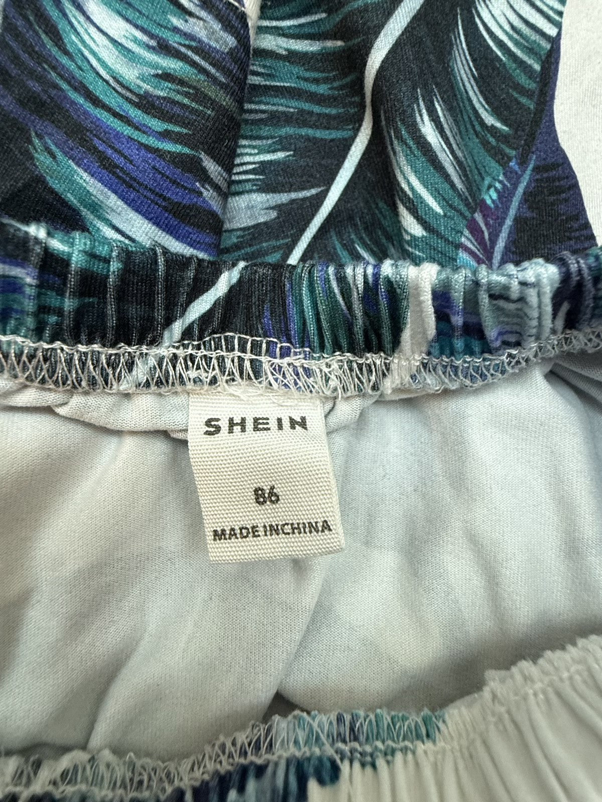 SHEIN Tropical Leaf Print Shorts Size 18-24m