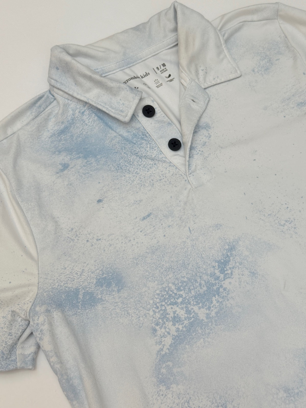 Abercrombie Kids Tie-Dye Polo Shirt 9/10