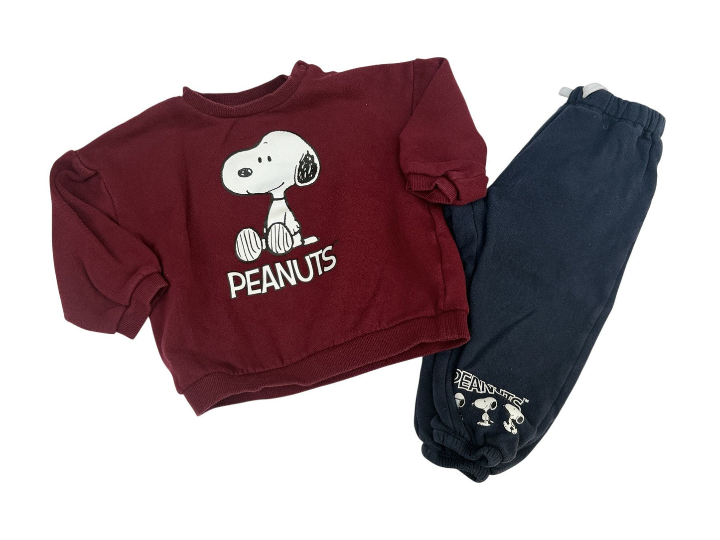 H&M Peanuts Snoopy Sweatshirt Set 2T