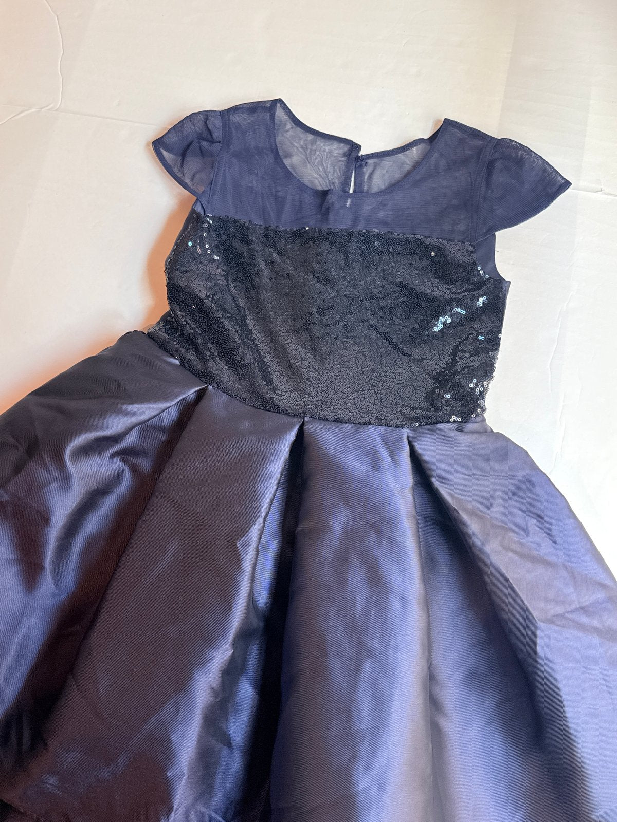 btween Navy Sequin Hi-Low Dress Size 10