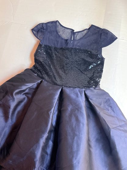 btween Navy Sequin Hi-Low Dress Size 10