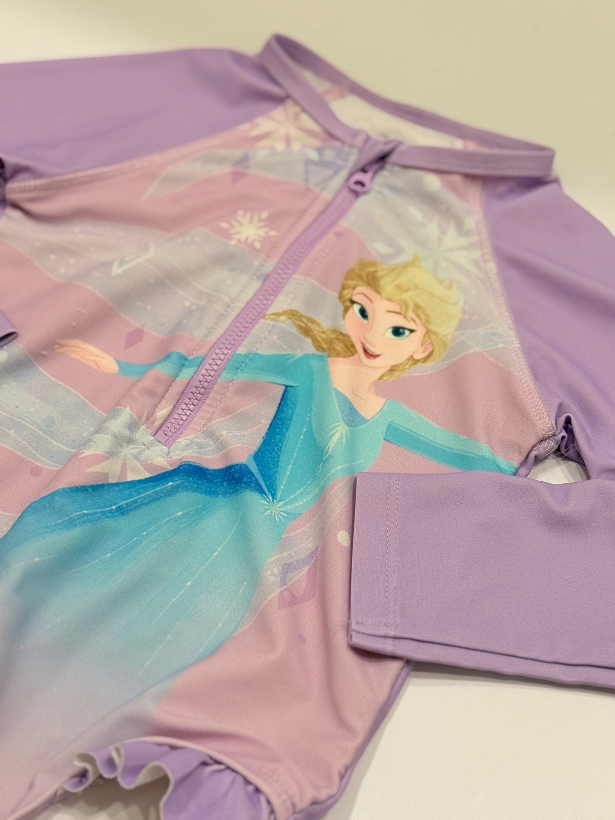 Disney Frozen Elsa Long Sleeve Swimsuit 4T