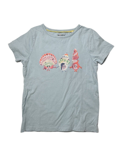 Mini Boden Embroidered Fish T-Shirt 6-7y