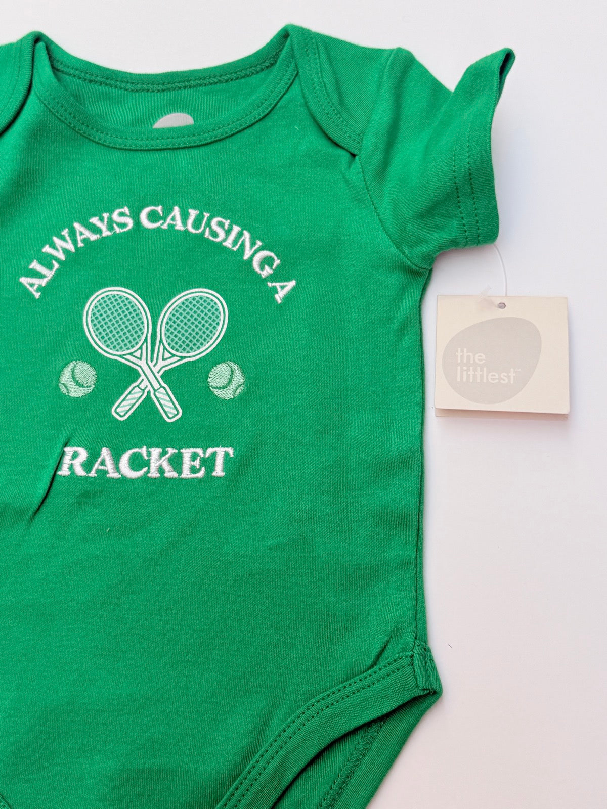 NWT - The Littlest Tennis Racket Bodysuit 3-6M