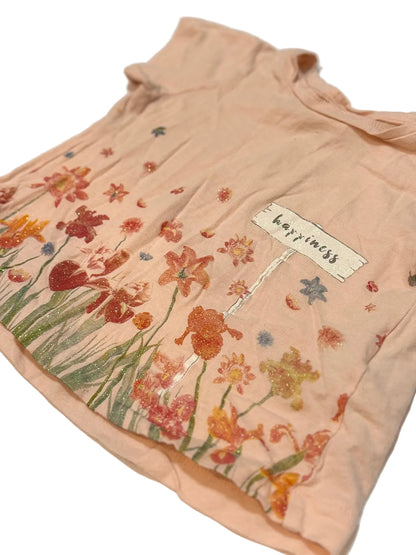 Zara Baby Girl Floral Happiness T-Shirt 12-18m