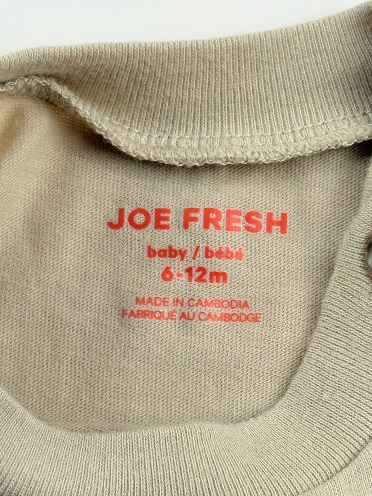 Joe Fresh Construction Print Long Sleeve T-Shirt 6-12M