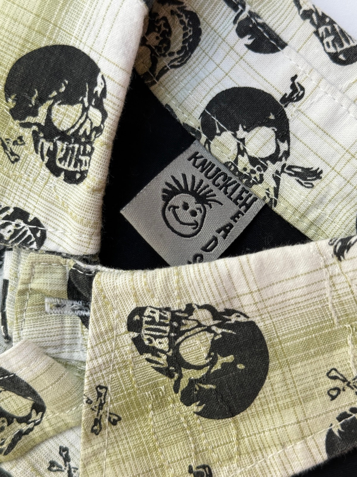 Knuckleheads Skull Print Button Shirt Size 6