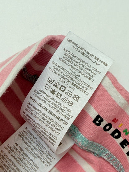 Mini Boden Pink Stripe Leggings 4-5Y