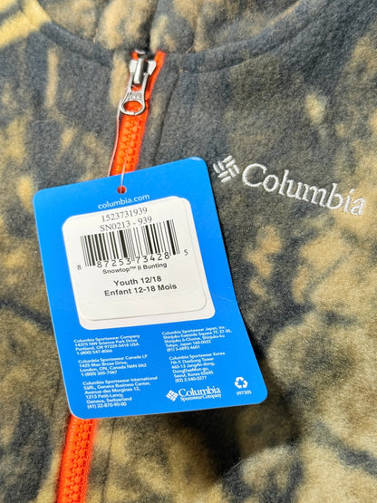 NWT - Columbia Snowtop II Camo Fleece Snowsuit 12/18M