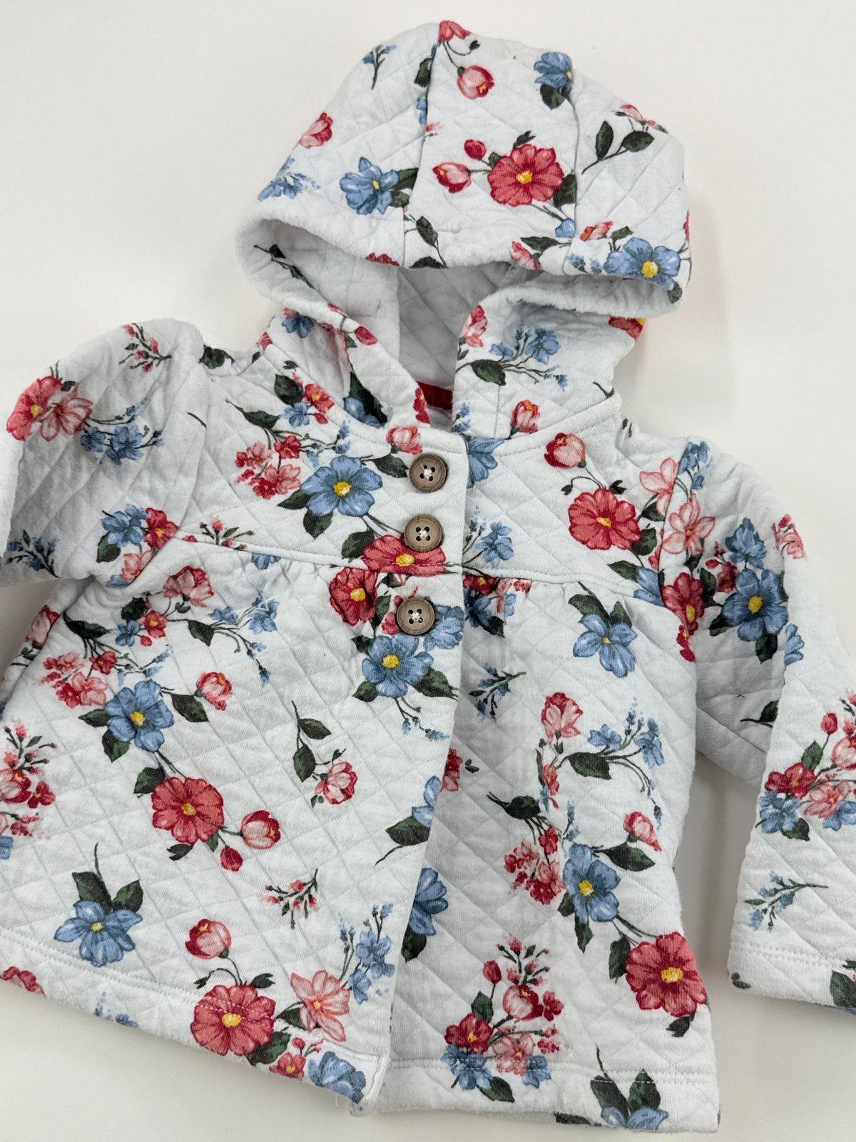 Carter's Floral Quilted Hooded Jacket 18M