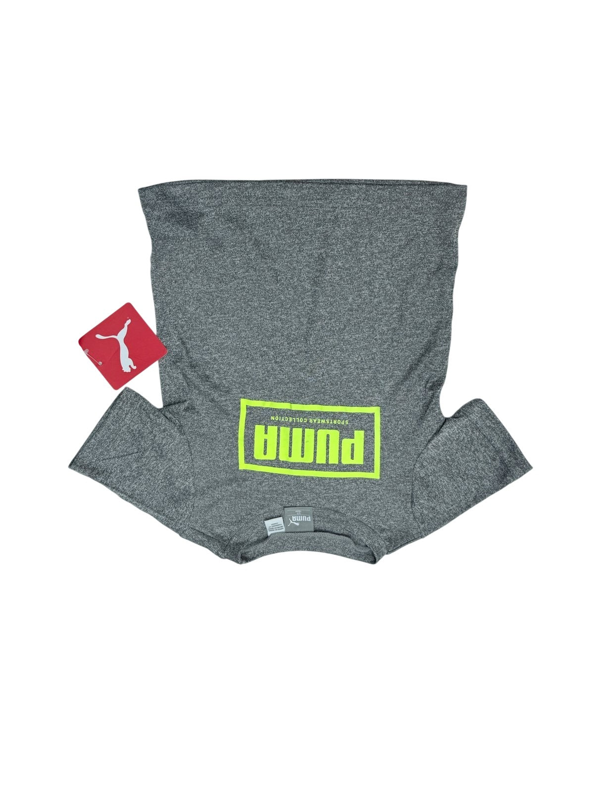 NWT - Puma Gray Heathered Logo T-Shirt 18M
