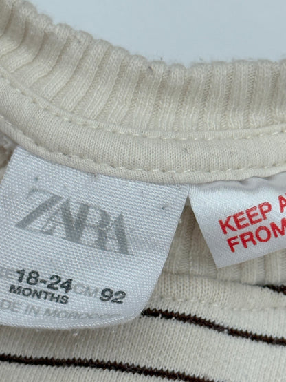 Zara Striped Crewneck Sweatshirt 12m