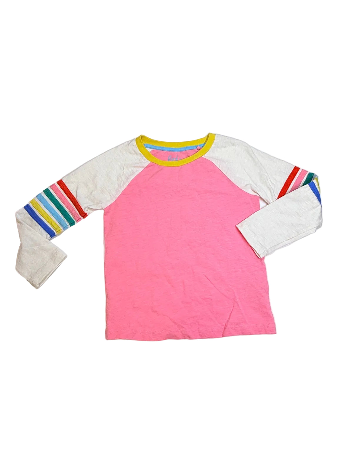 Boden Rainbow Stripe Raglan Long Sleeve 5-6Y