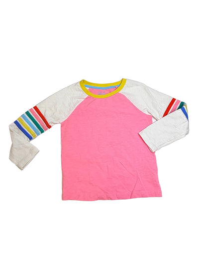 Boden Rainbow Stripe Raglan Long Sleeve 5-6Y