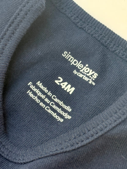Simple Joys by Carter's Navy Bodysuit 24M