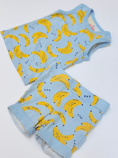 Joe Fresh Banana Print Pajama Set Size 2T