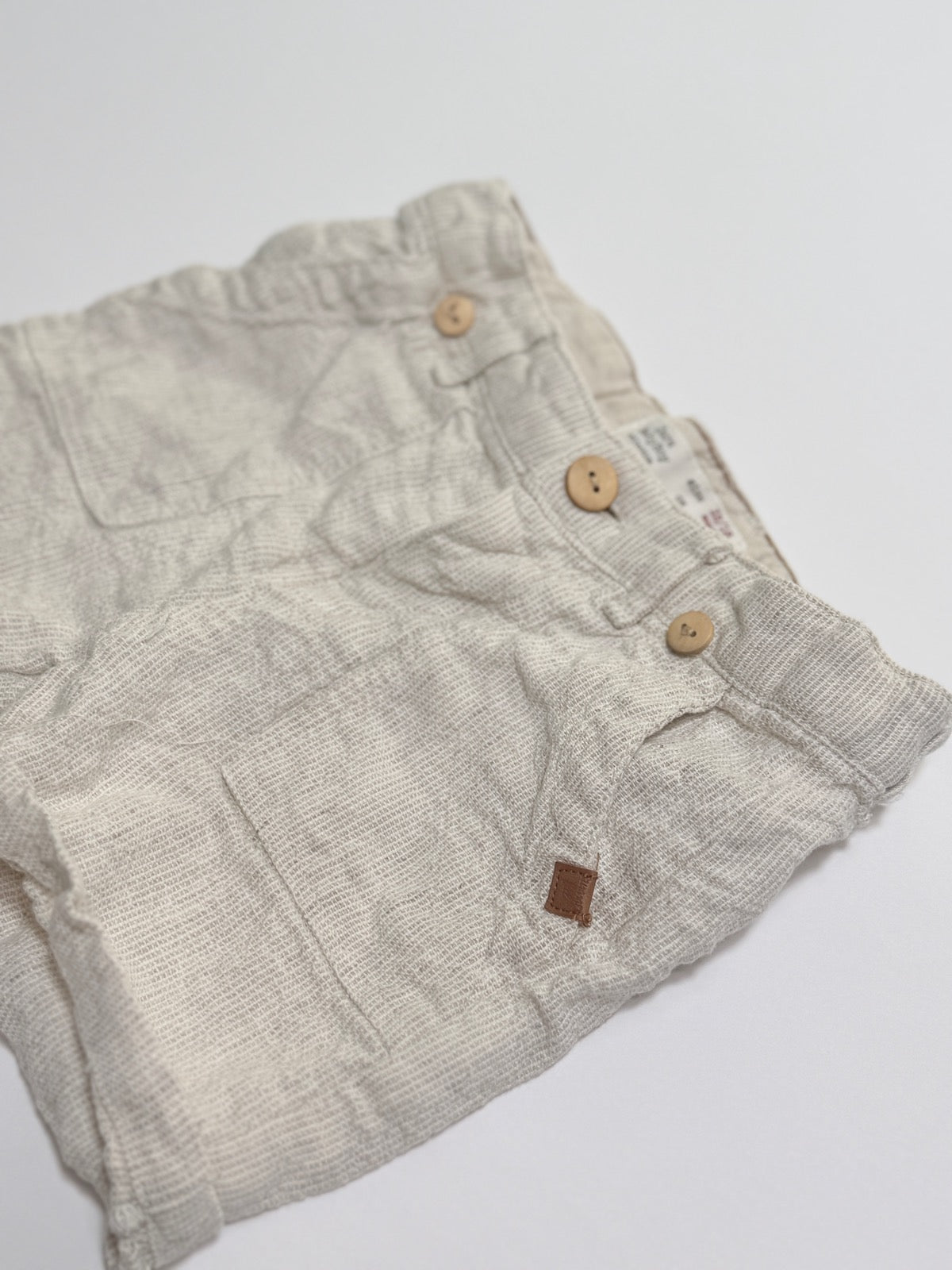 Zara Baby Boy Linen Shorts 12-18m