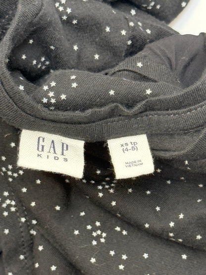 Gap Kids Black Star Print Top XS (4-5) 4-5