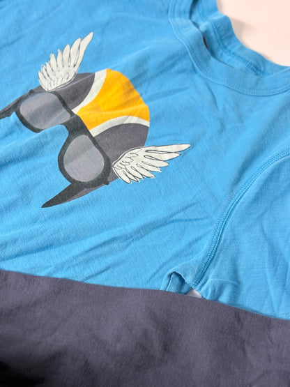 Tea Collection Blue Winged Helmet Long Sleeve 10