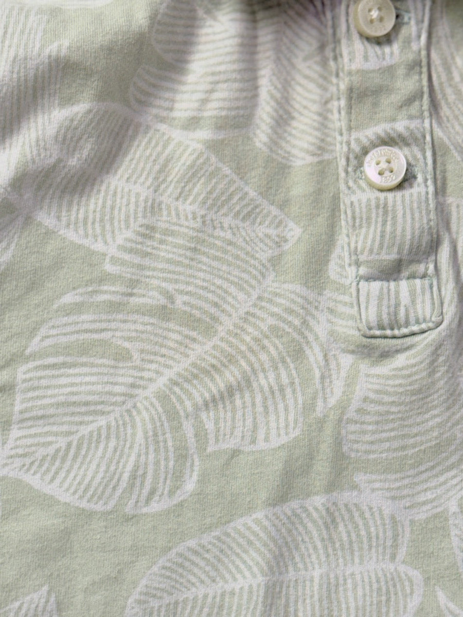 Polo Shirt Abercrombie Kids Leaf Print Size 9/10