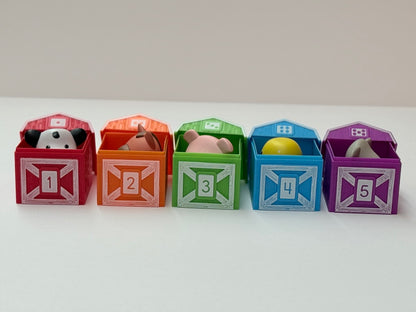Farm Animal Counting Barns Toy Set 1-5