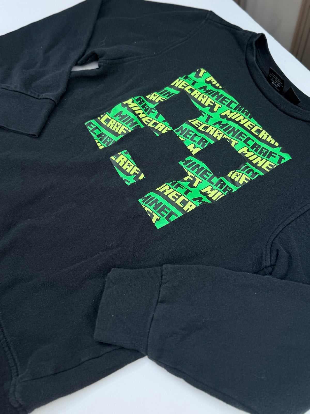Mad Engine Minecraft Creeper Sweatshirt Size 12-13Y