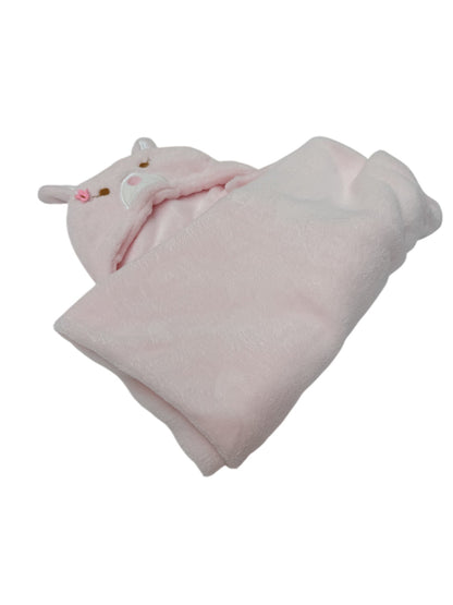 Birbaby Pink Bunny Hooded Towel