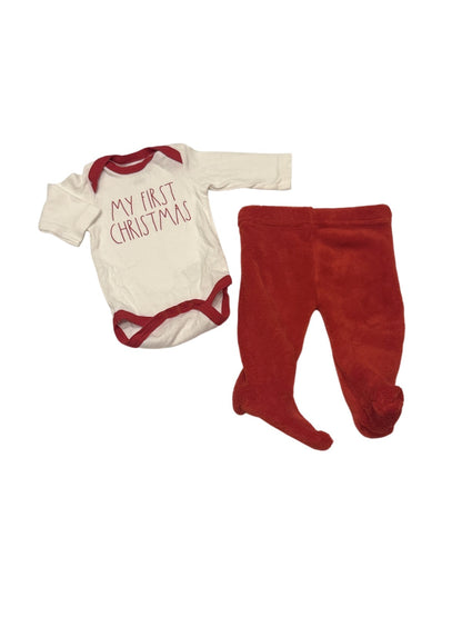 Rae Dunn Baby My First Christmas Set 0-3M