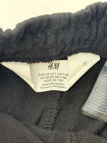 H&M Black Cargo Shorts Size 7-8Y