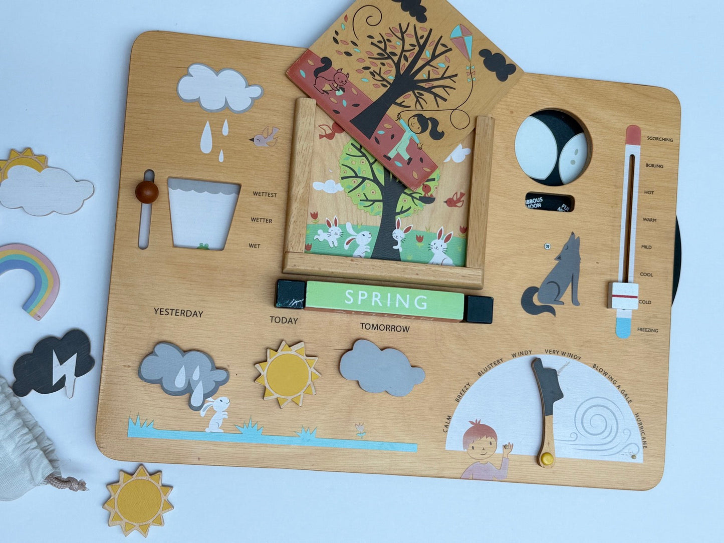Tender Leaf Toys Weather Watch Wooden Station